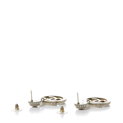 Chanel Pearl CC Dangle Earrings Gold 3 of 5
