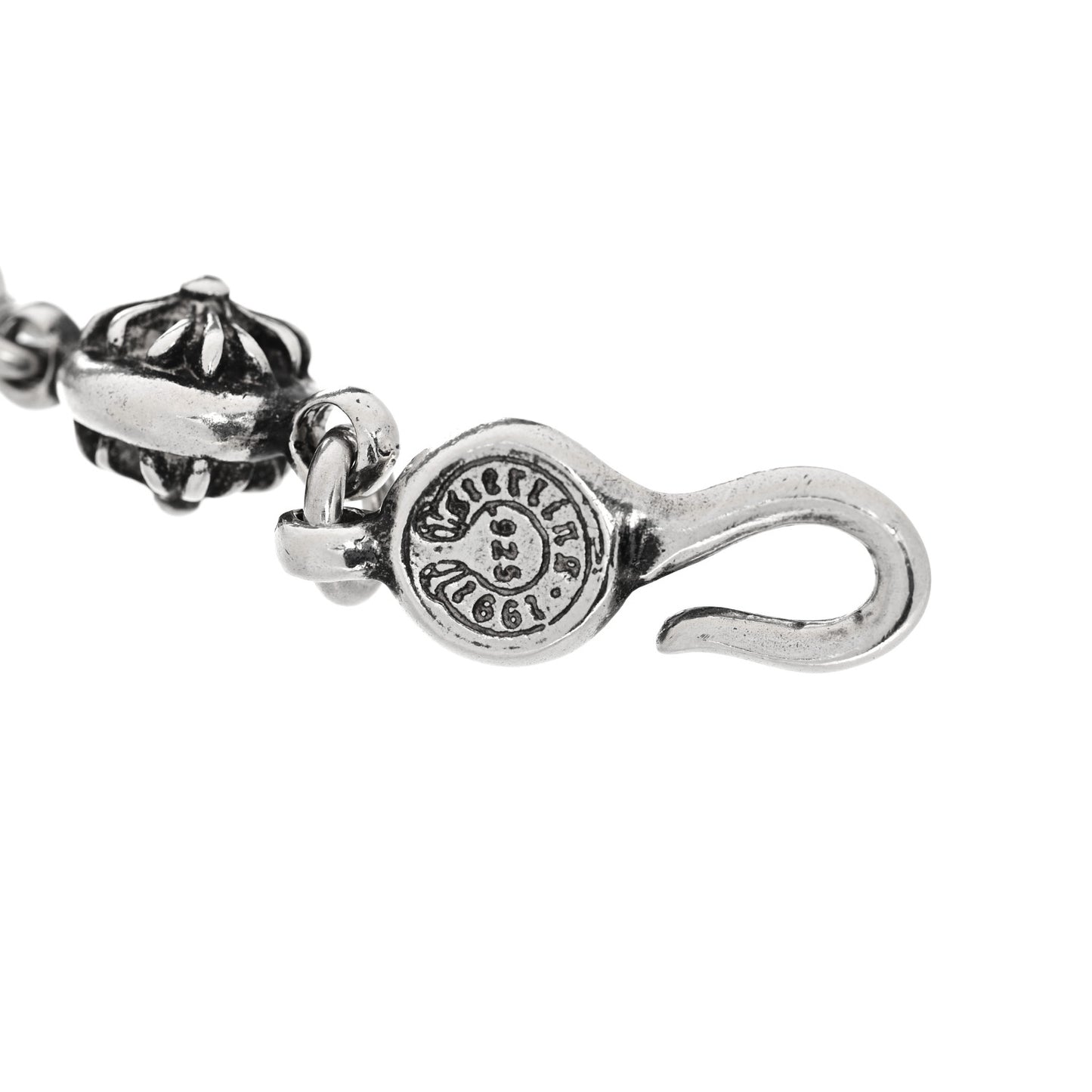 Sterling Silver Cross Ball Bracelet