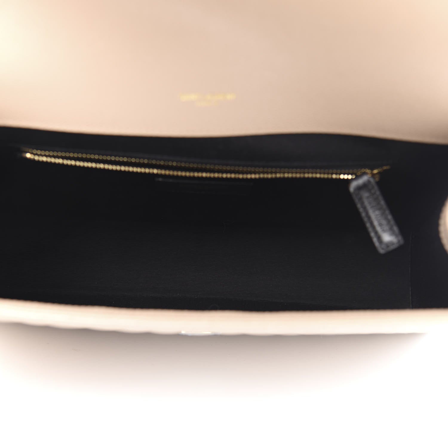 Saint Laurent Grain De Poudre Mixed Matelasse Large Triquilt Monogram Satchel Nude Powder 5 of 11
