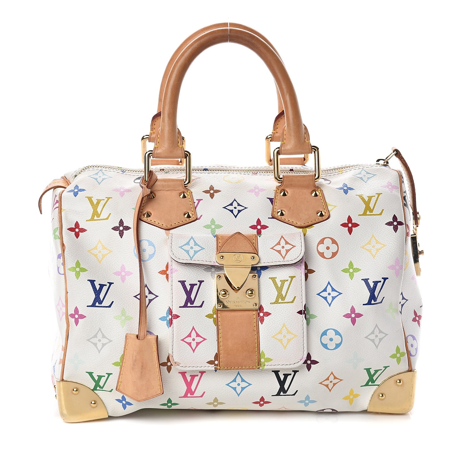 Monogram Multicolor Speedy 30 White