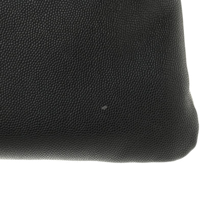 Saint Laurent Grain De Poudre West Hollywood Monogram Fold Over Clutch Black 8 of 8