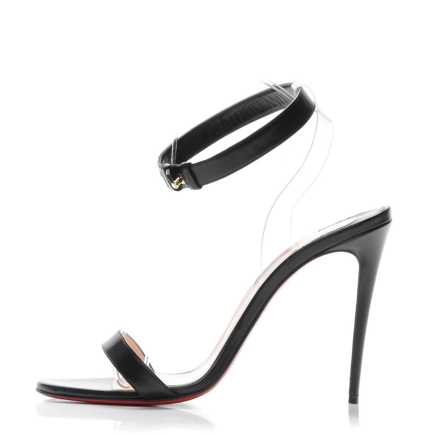 Nappa PVC Jonatina 100 Sandals 40.5 Black
