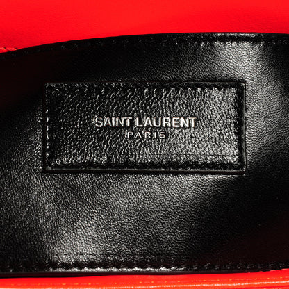 Saint Laurent Calfskin Monogram Small Kate Satchel Neon Orange 6 of 8