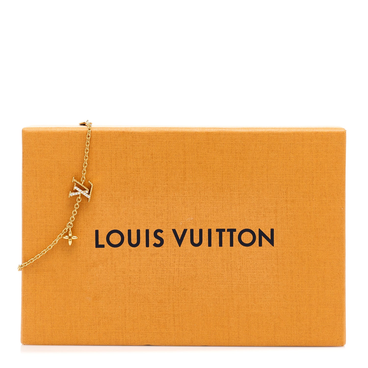 Louis Vuitton Metal Crystal LV Iconic Bracelet Gold 6 of 6