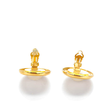 Chanel Pearl Rue Cambon Clip On Earrings Gold 3 of 4