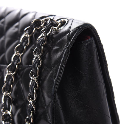 Chanel Lambskin Quilted Jumbo Single Flap Black 14 of 17