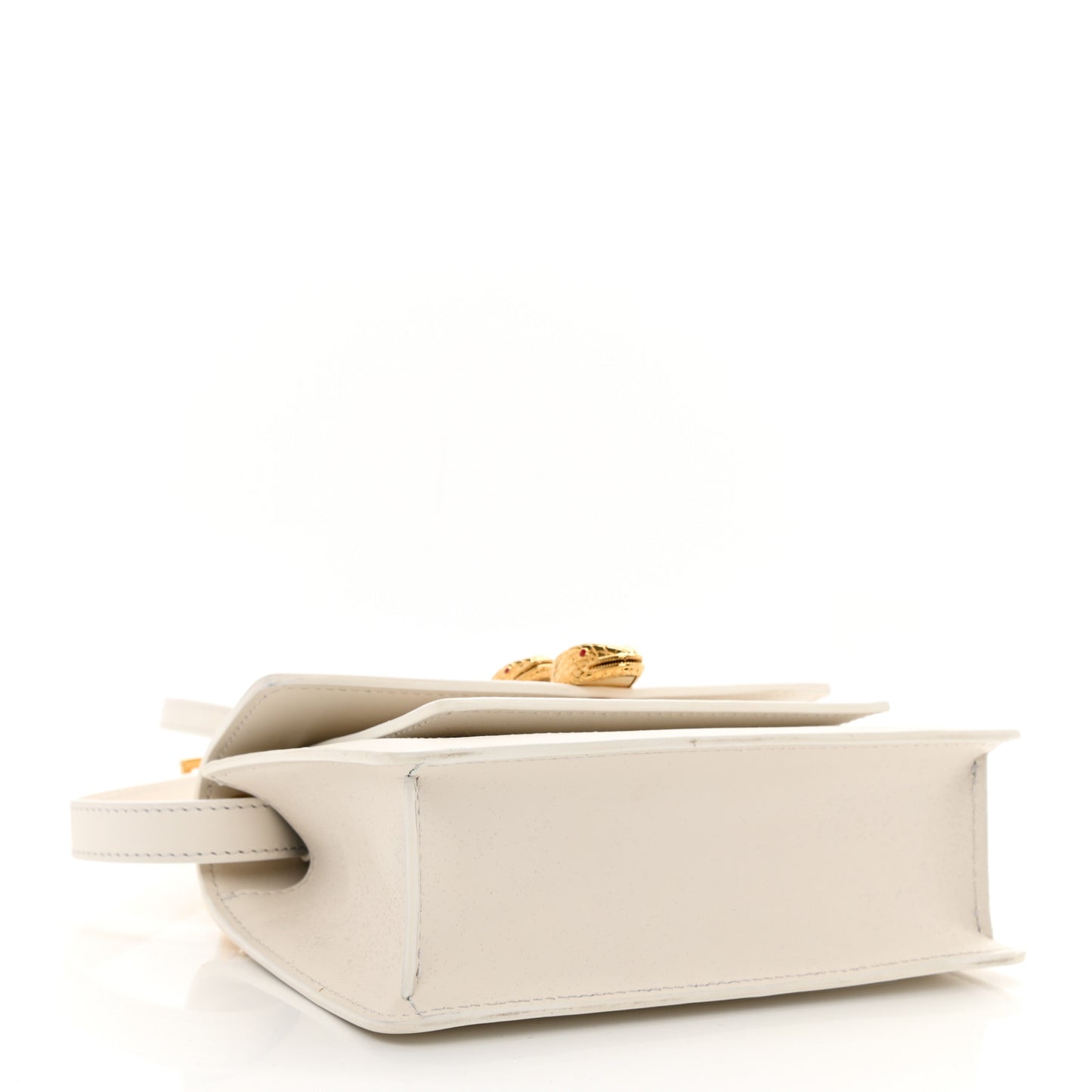 x ALEXANDER WANG Calfskin Serpenti Top Handle Belt Bag White