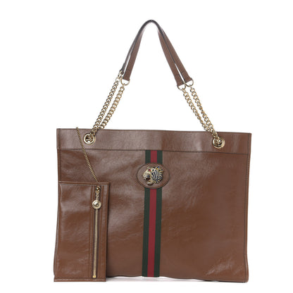 Gucci Calfskin Large Rajah Chain Tote Cuir 1 of 11