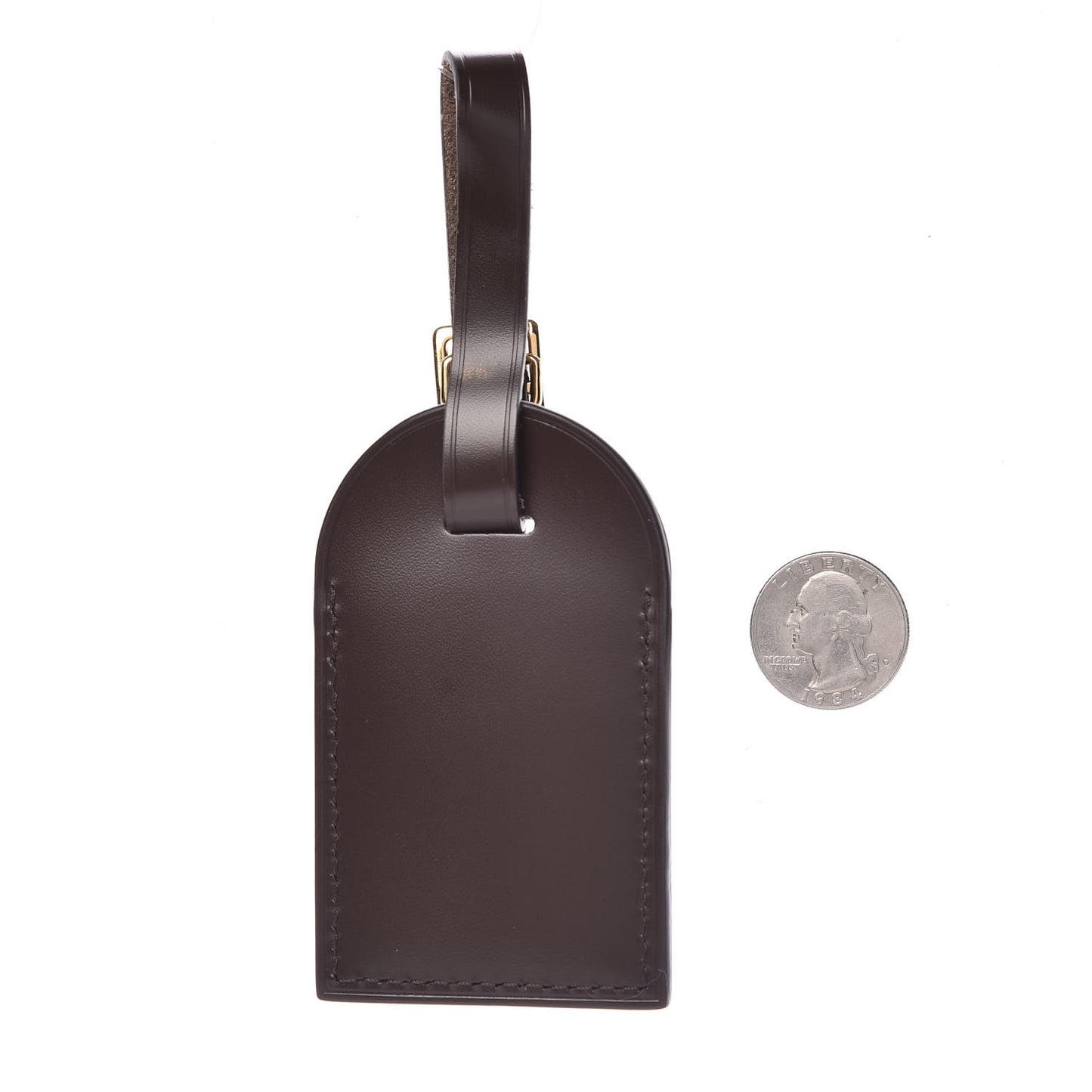 Calfskin Luggage Tag Ebene