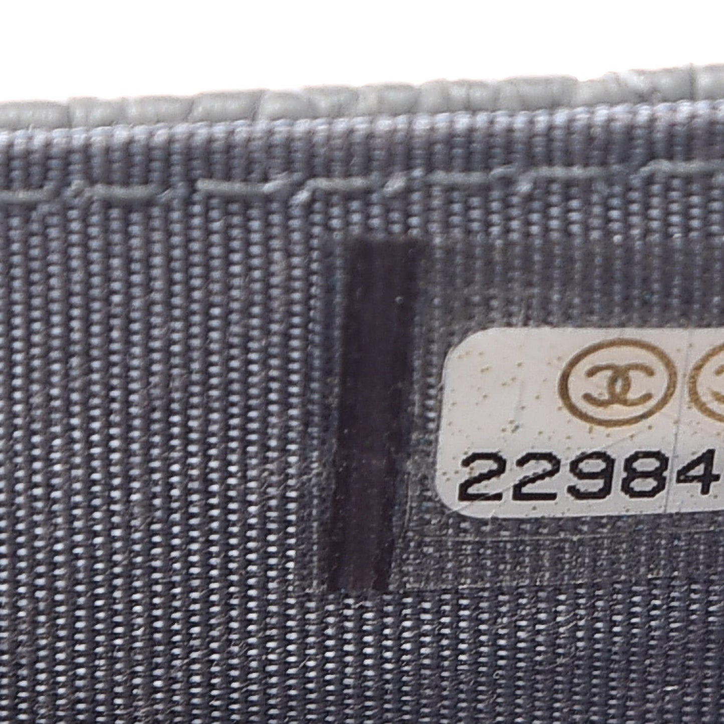 Caviar Quilted Boy Flap Card Holder Grey