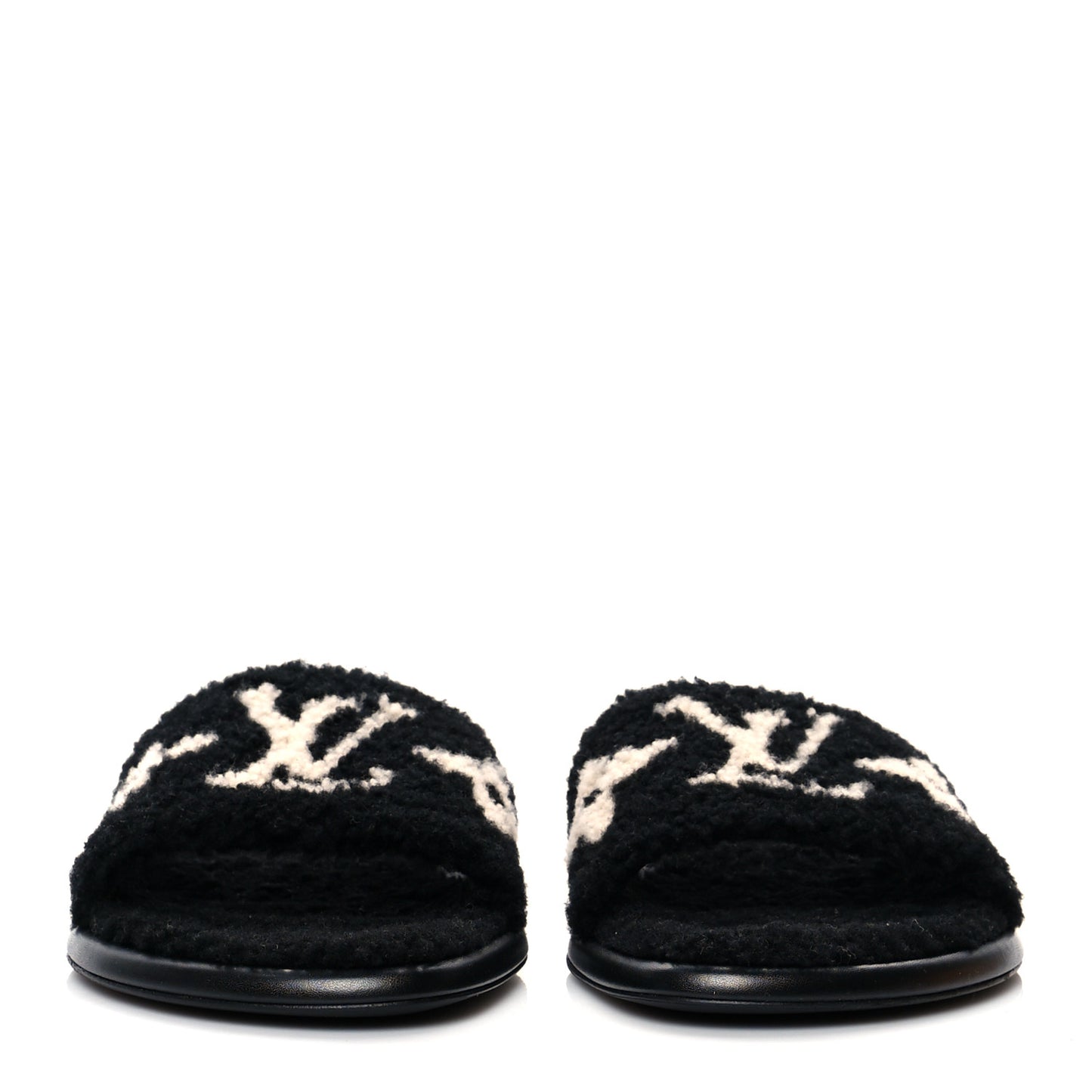Shearling Magnetic Flat Mule 41 Black