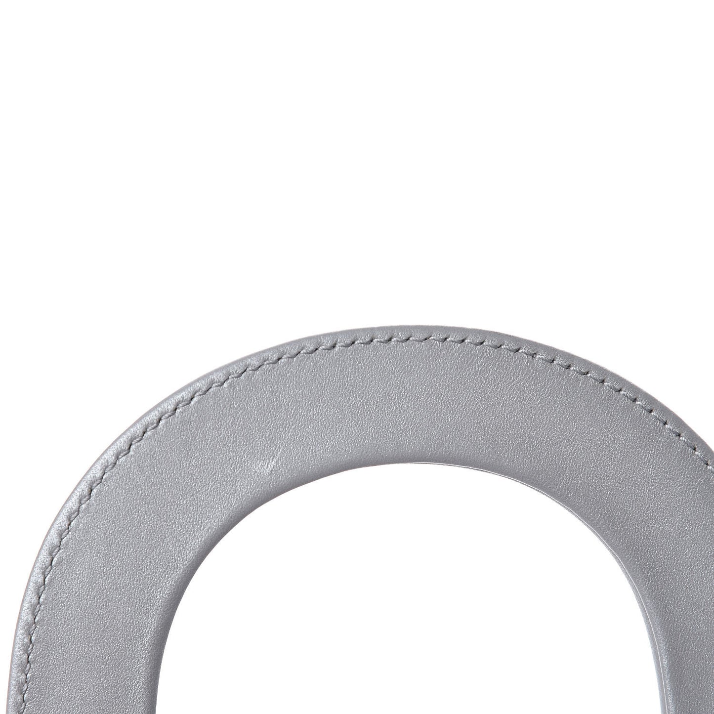 Metallic Lambskin Cannage Mini Lady Dior Grey