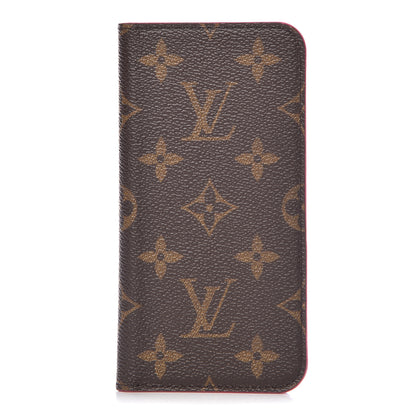 Louis Vuitton Monogram iPhone X Folio Case Rose Pop 1 of 12