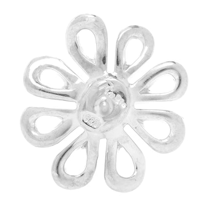 Tiffany Sterling Silver Paloma Picasso Daisy Earrings 4 of 5
