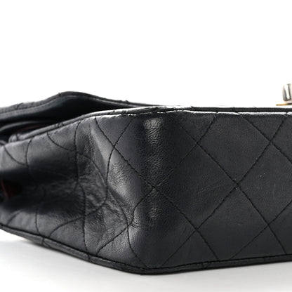 Chanel Lambskin Quilted Medium Double Flap Black 10 of 14