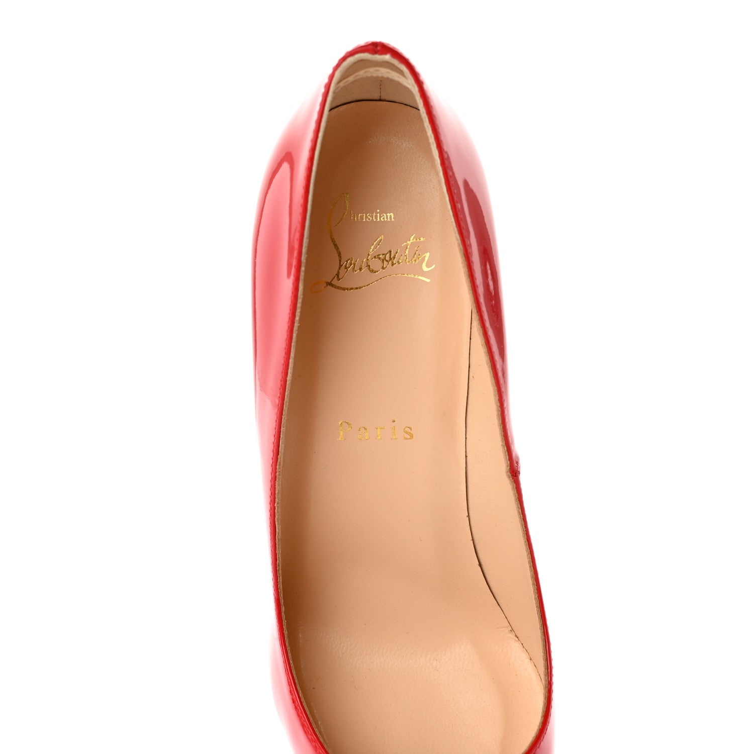 Christian Louboutin Patent Batignolles 100 Pumps 36 Rouge Lipstick 7 of 11