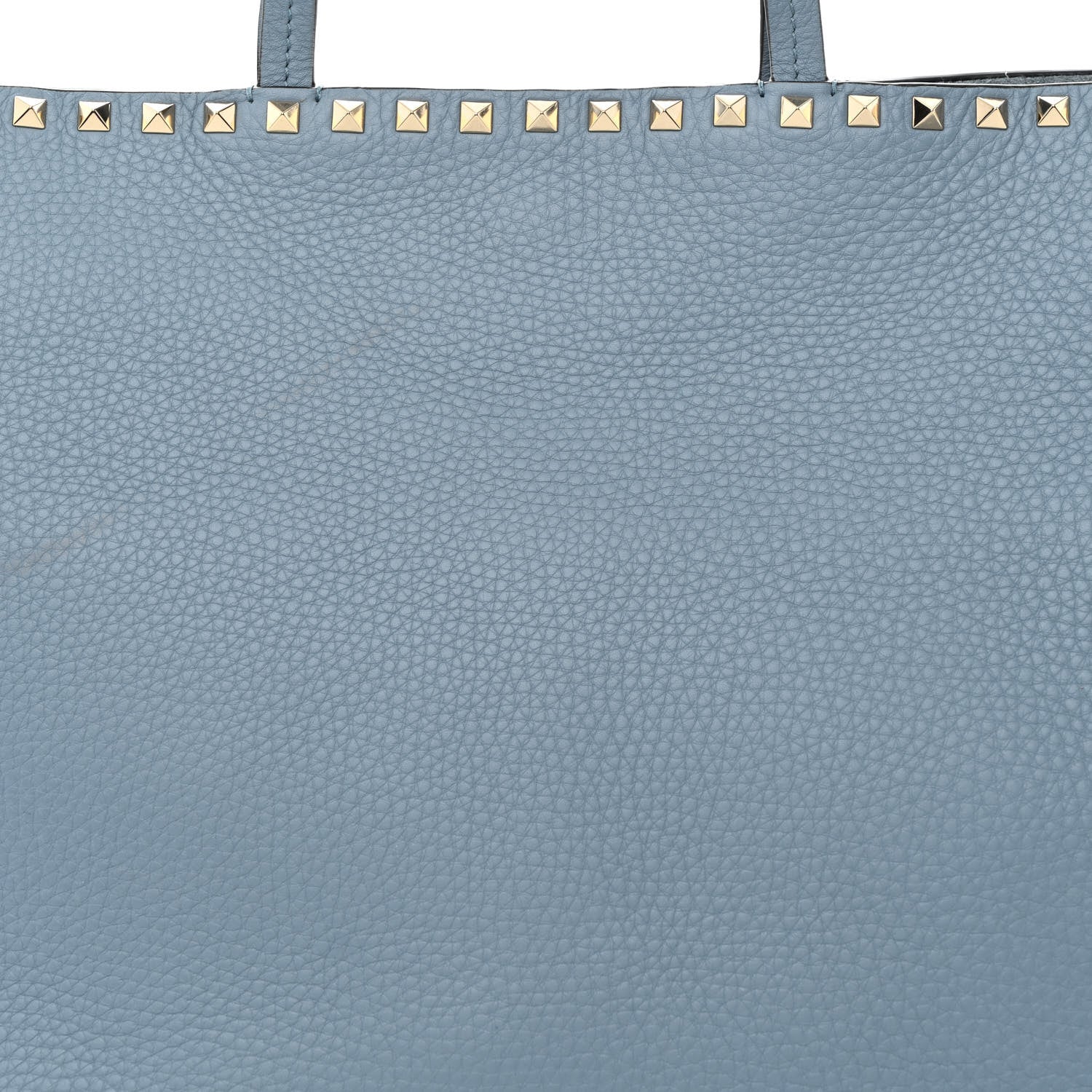 Valentino Garavani Grained Calfskin Rockstud Shoulder Tote Niagara 9 of 12