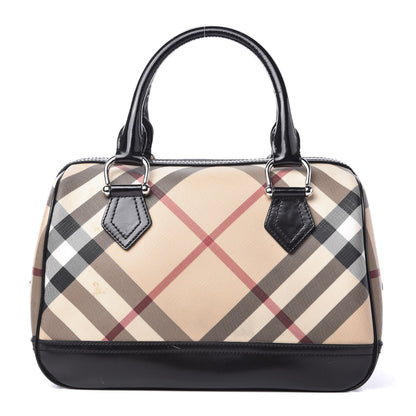 Burberry Nova Check Bowling Bag Black 1 of 9