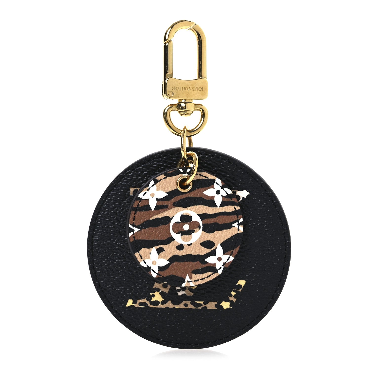 Louis Vuitton Monogram Giant Jungle Bag Charm Key Holder Black 1 of 3