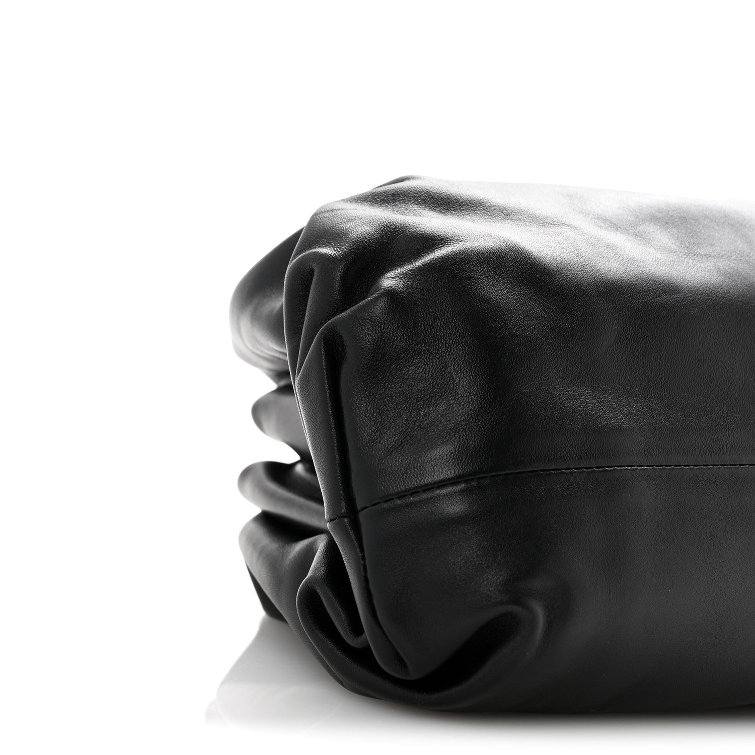 Bottega Veneta Smooth Butter Calf The Pouch Oversized Clutch Black 9 of 10