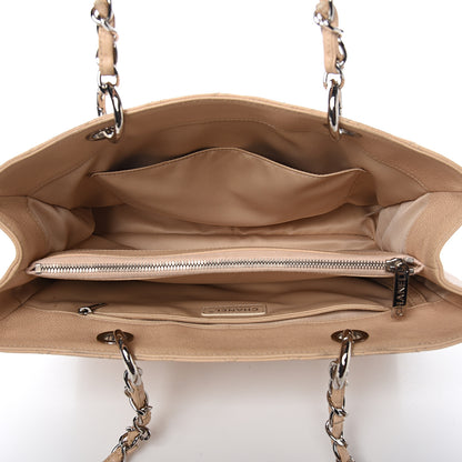 Chanel Caviar Quilted Grand Shopping Tote GST Beige Clair 4 of 13