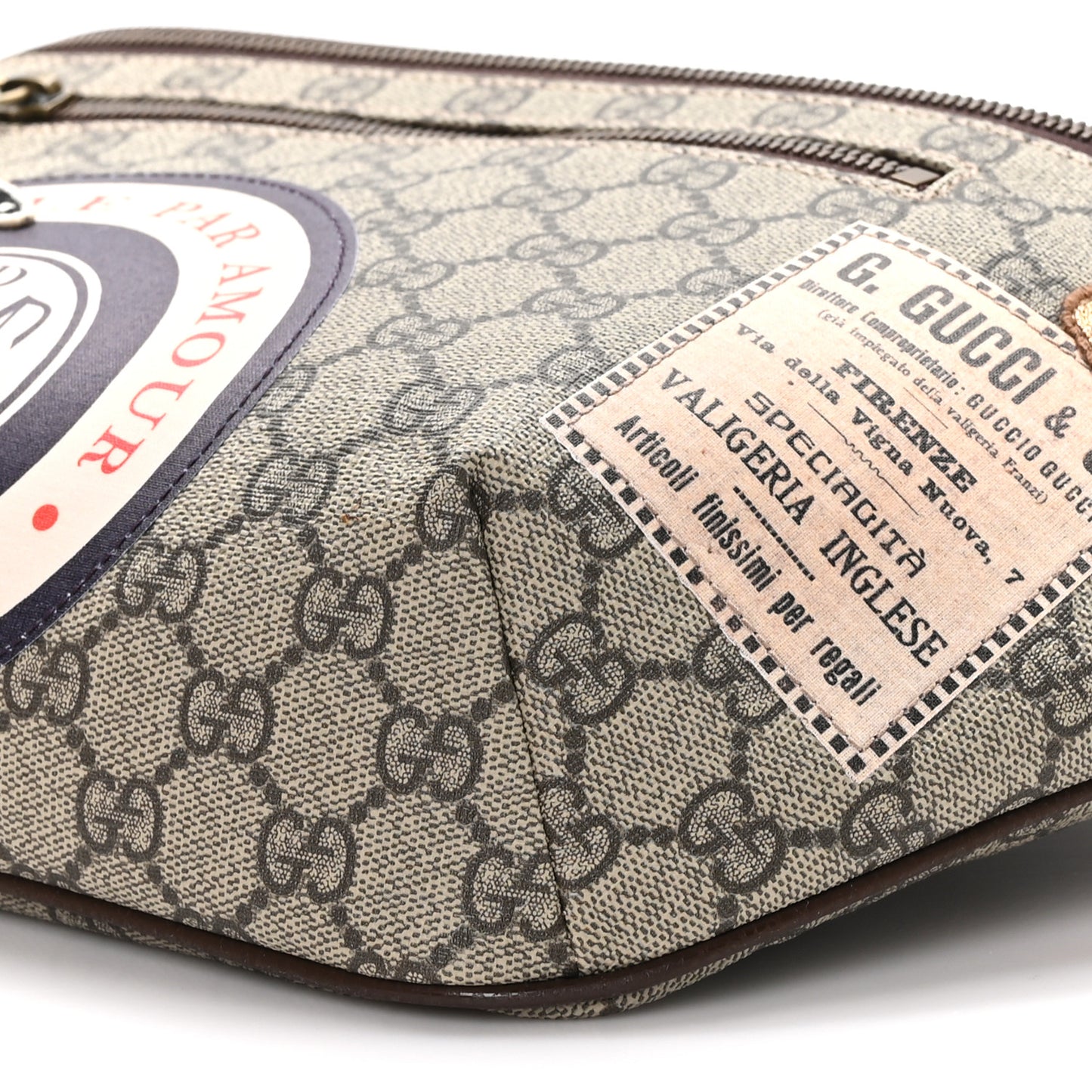 GG Supreme Monogram Courrier Belt Bag Beige New Acero