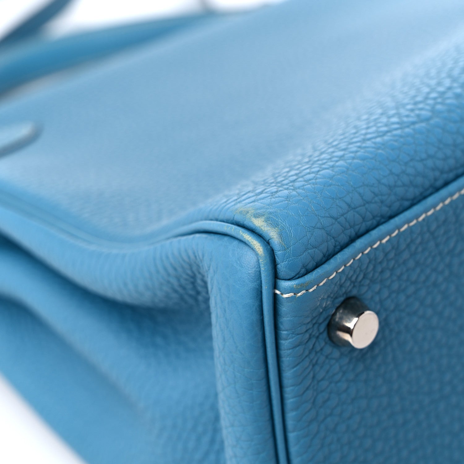 Hermes Togo Kelly Retourne 32 Blue Jean 11 of 16