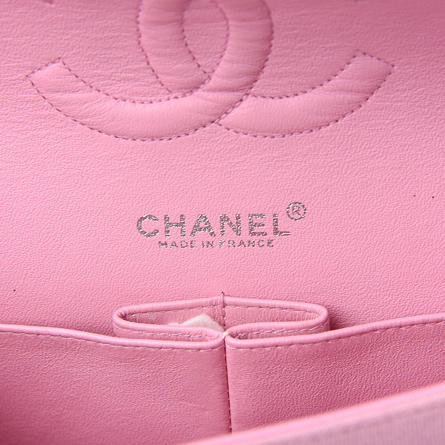 Jersey Quilted Small Double Flap Pink