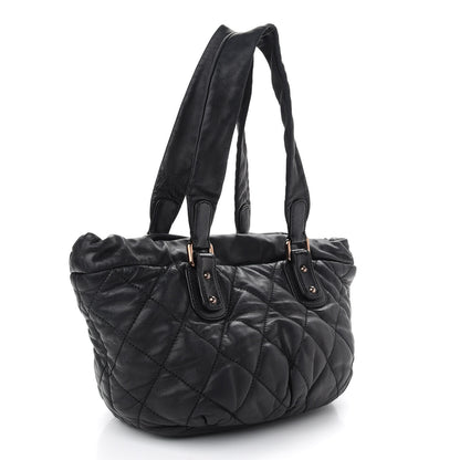 Chanel Lambskin Cloudy Bundle Tote Black 2 of 8