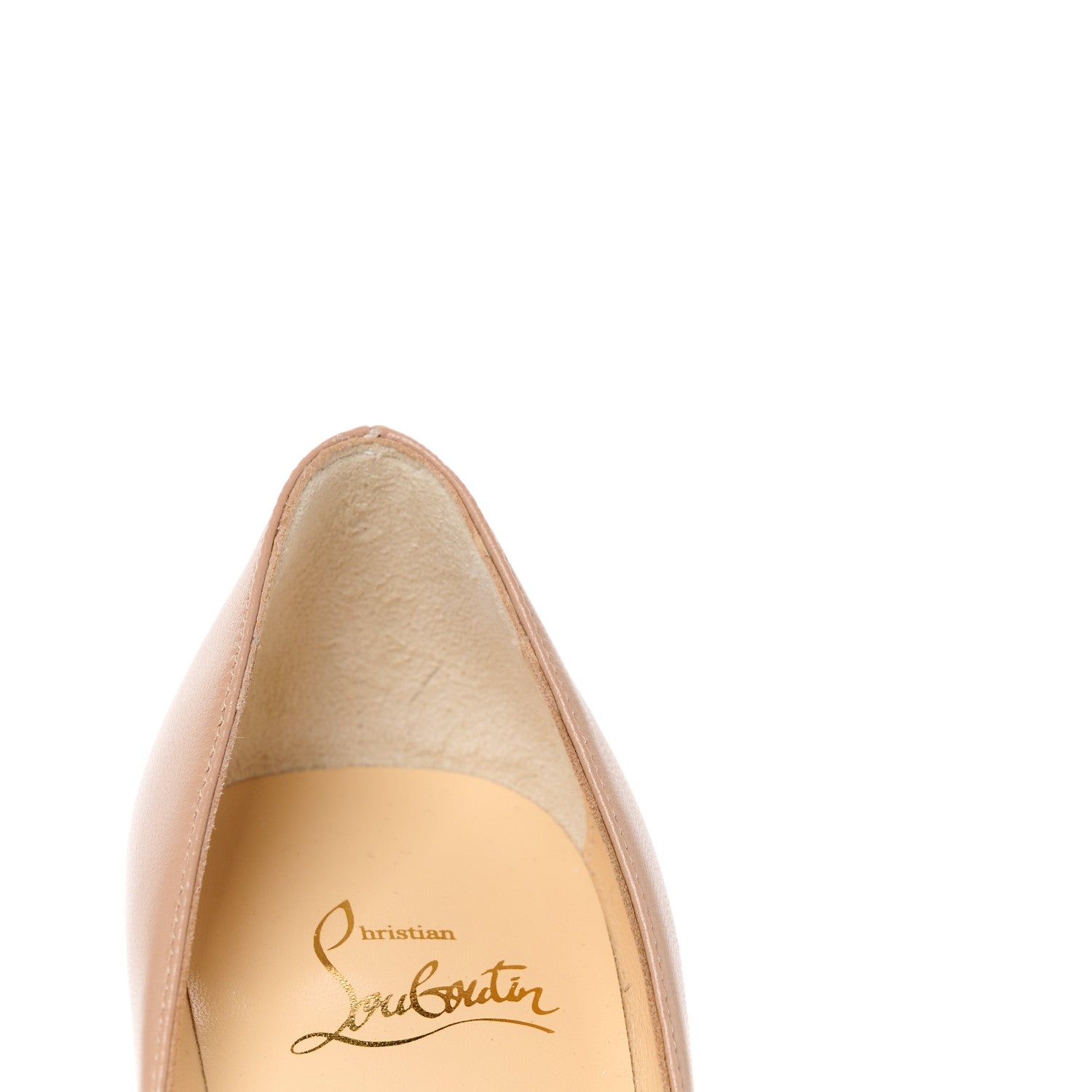 Christian Louboutin Nappa Kate 100 Pumps 35 Nude 8 of 9