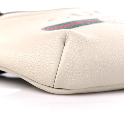 Gucci Grained Calfskin Small Logo Belt Bag White 8 of 10