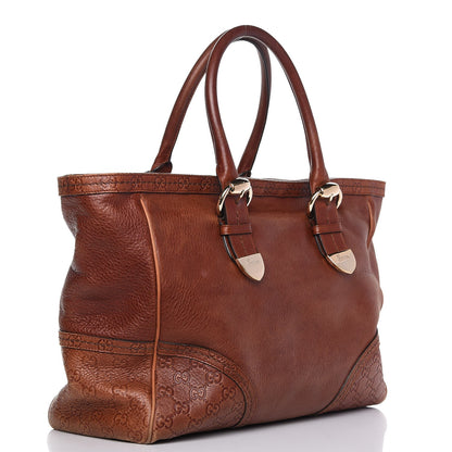 Gucci Guccissima Trim Large Signoria Tote Brown 2 of 9
