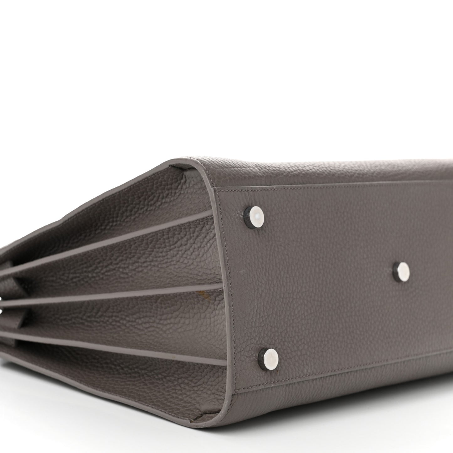 Grained Calfskin Small Sac De Jour Fog