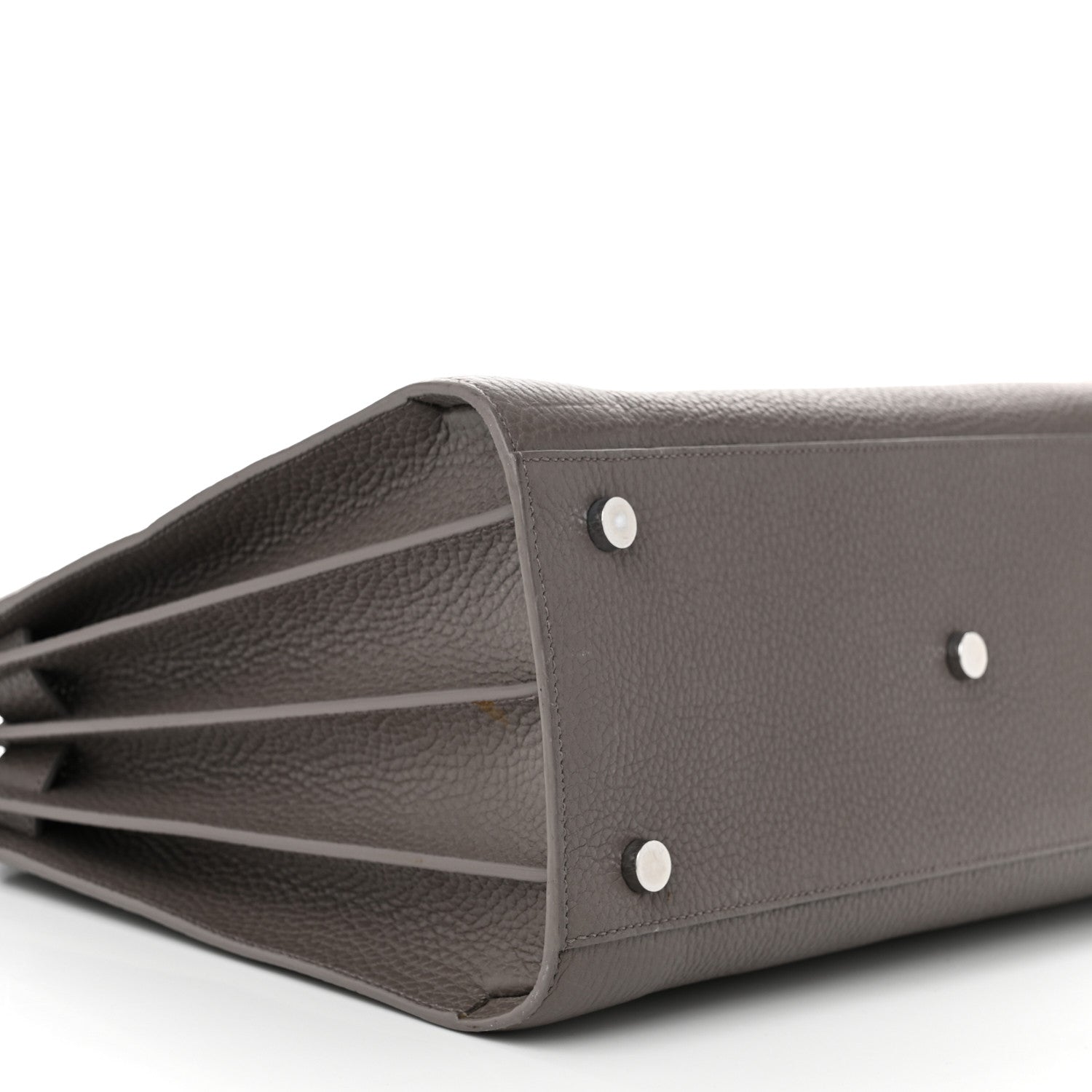 Saint Laurent Grained Calfskin Small Sac De Jour Fog 9 of 11