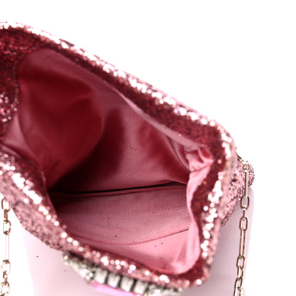 Jimmy Choo Glitter Crystal Galactica Titania Clutch Candyfloss 6 of 11