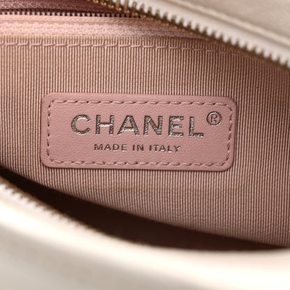 Chanel Patent Goatskin Quilted Small Gabrielle Hobo White 6 of 12
