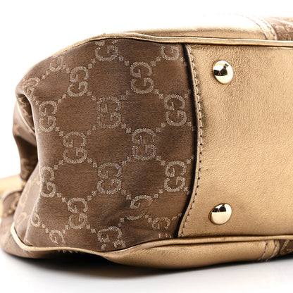 Gucci Monogram Medium Princy Tote Gold 9 of 12