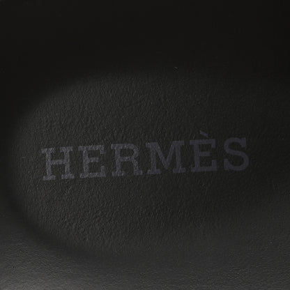Hermes Calfskin Womens Chypre Sandals 38.5 Black 8 of 10