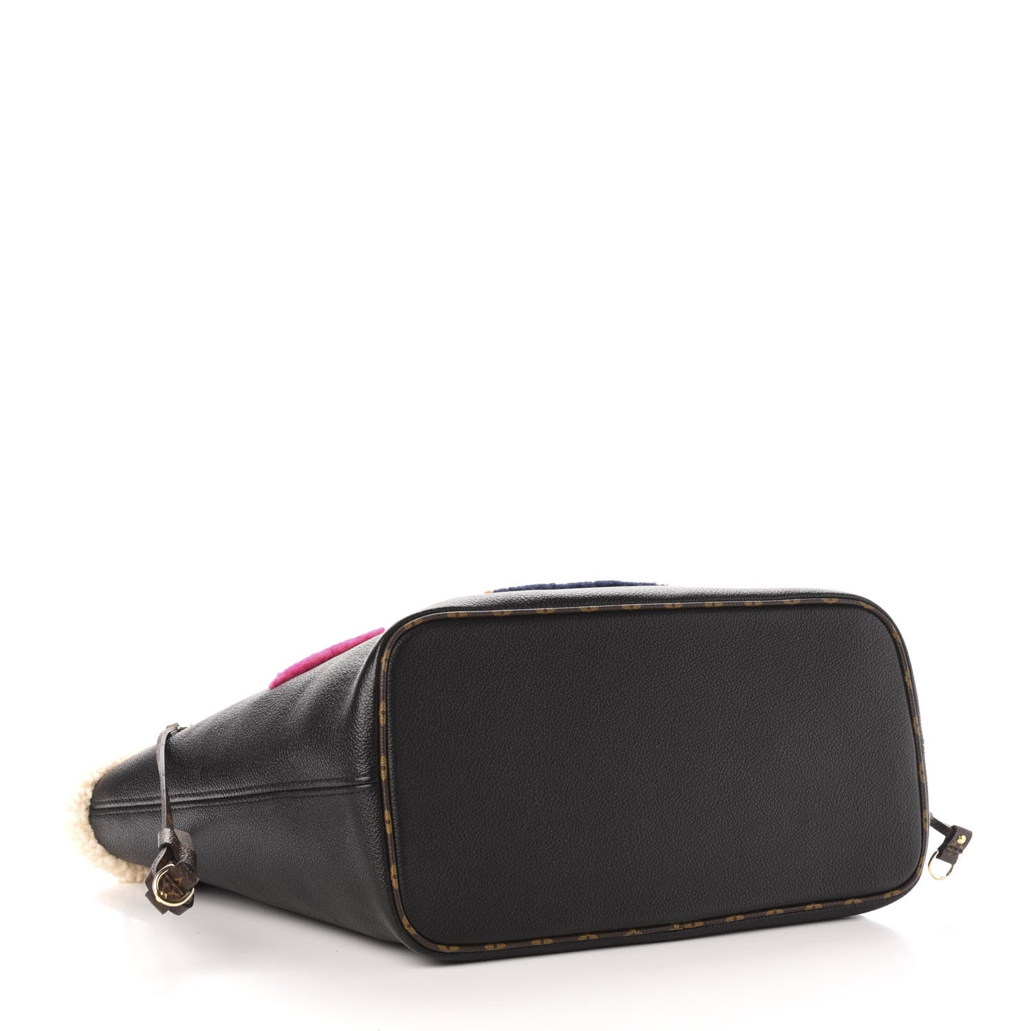 Louis Vuitton Calfskin Monogram Teddy Neverfull MM Black 5 of 13