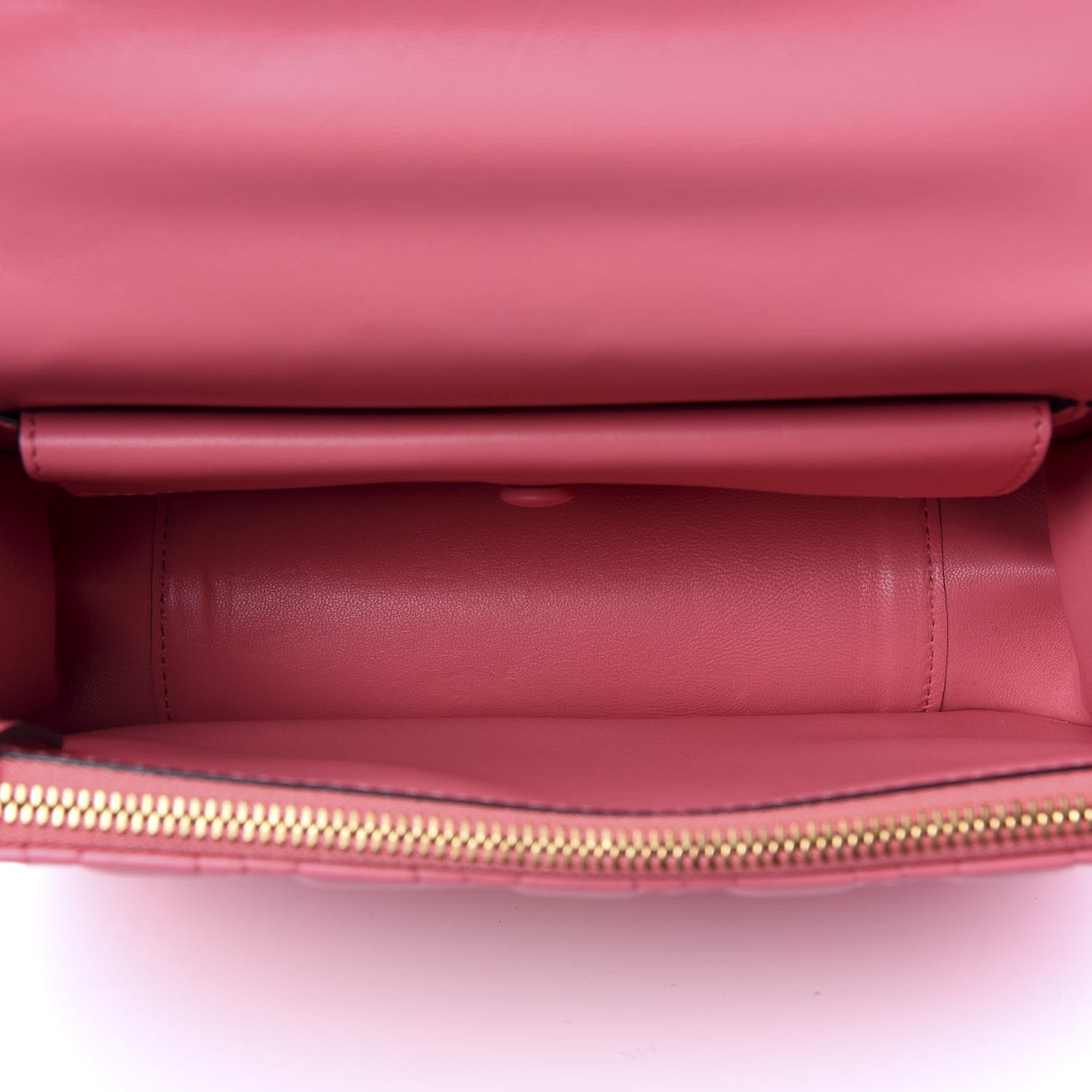 Nappa Quilted Virtus Top Handle Shoulder Bag Blush