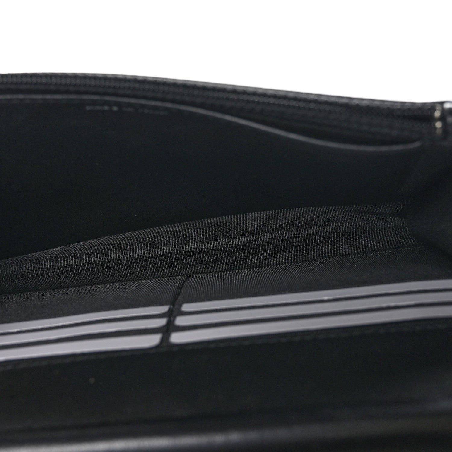 Chanel Lambskin Quilted Diamond CC Wallet On Chain WOC Black 5 of 12