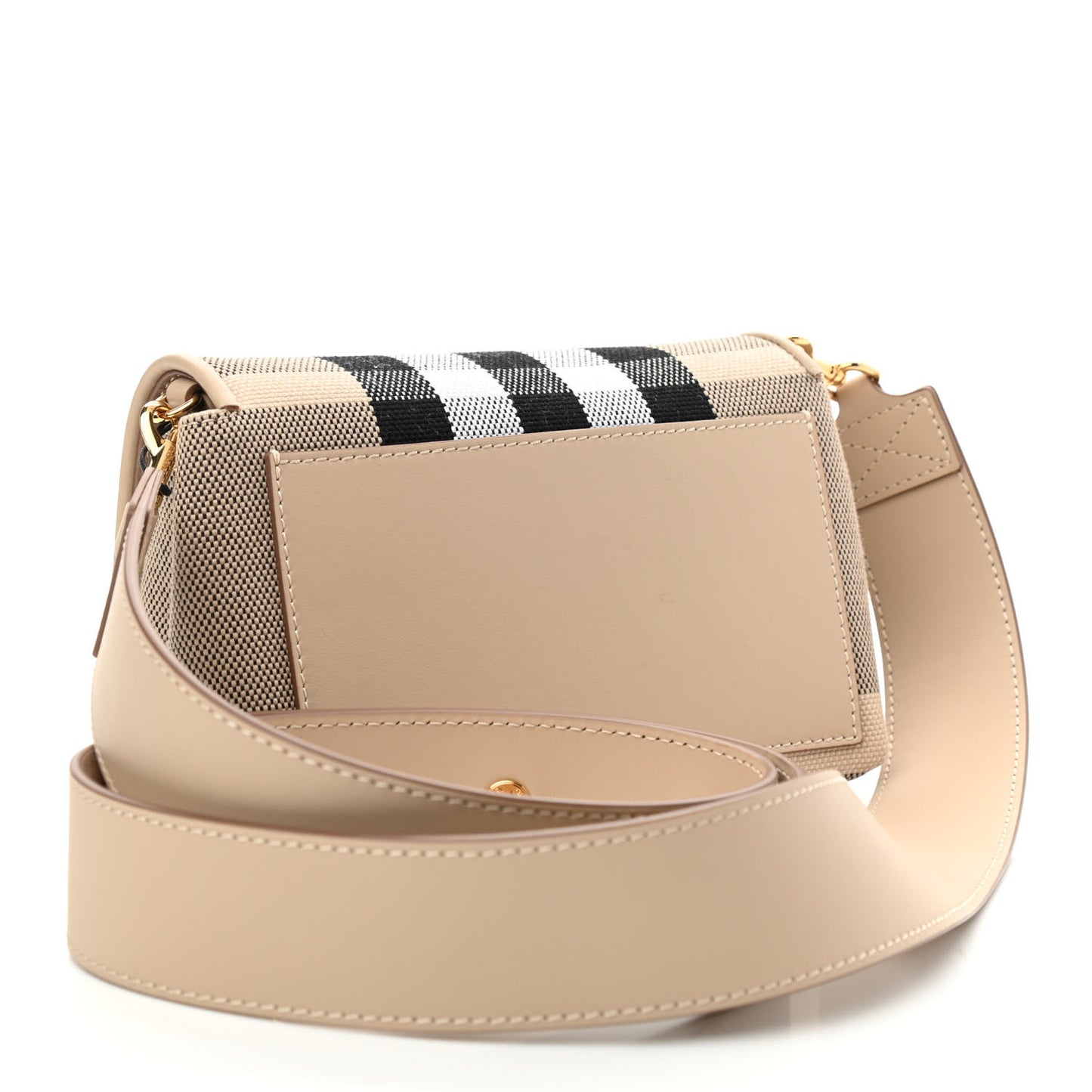 Canvas Check Hackberry Crossbody Bag Soft Fawn