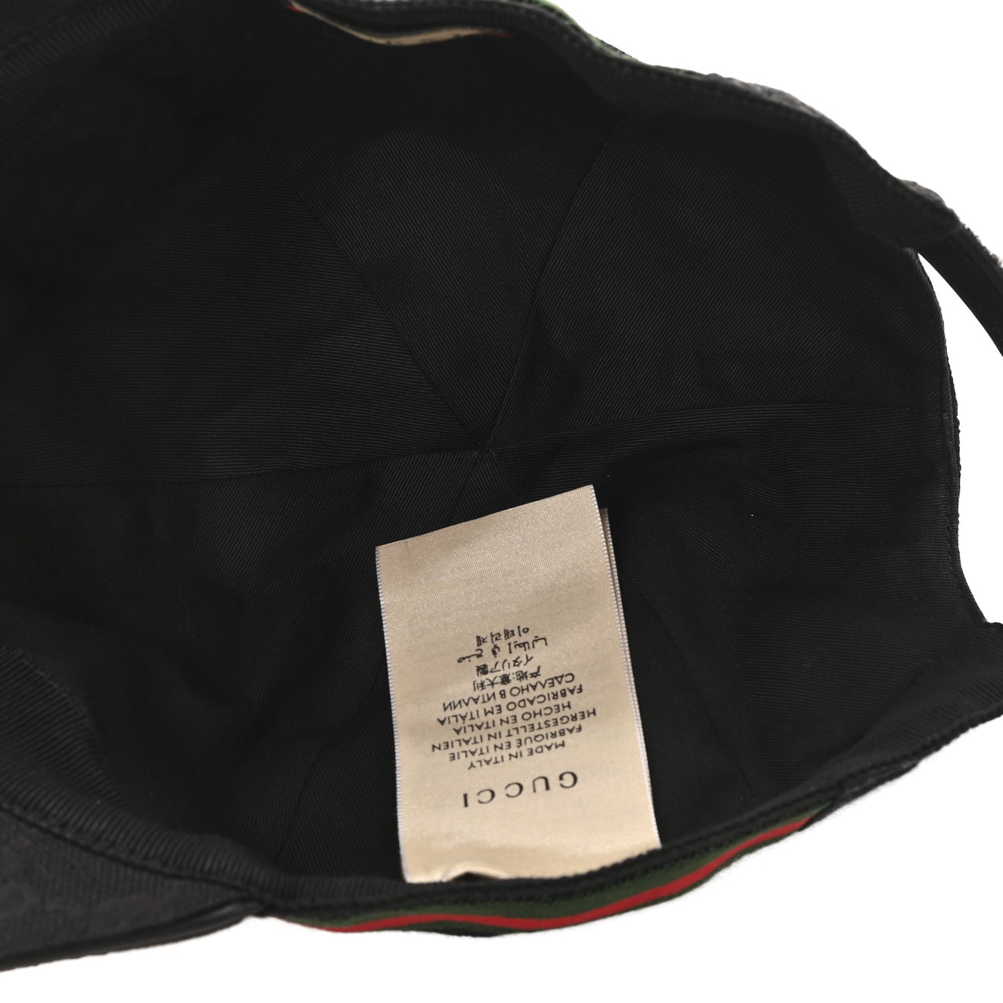 Monogram Web Baseball Hat XL Black