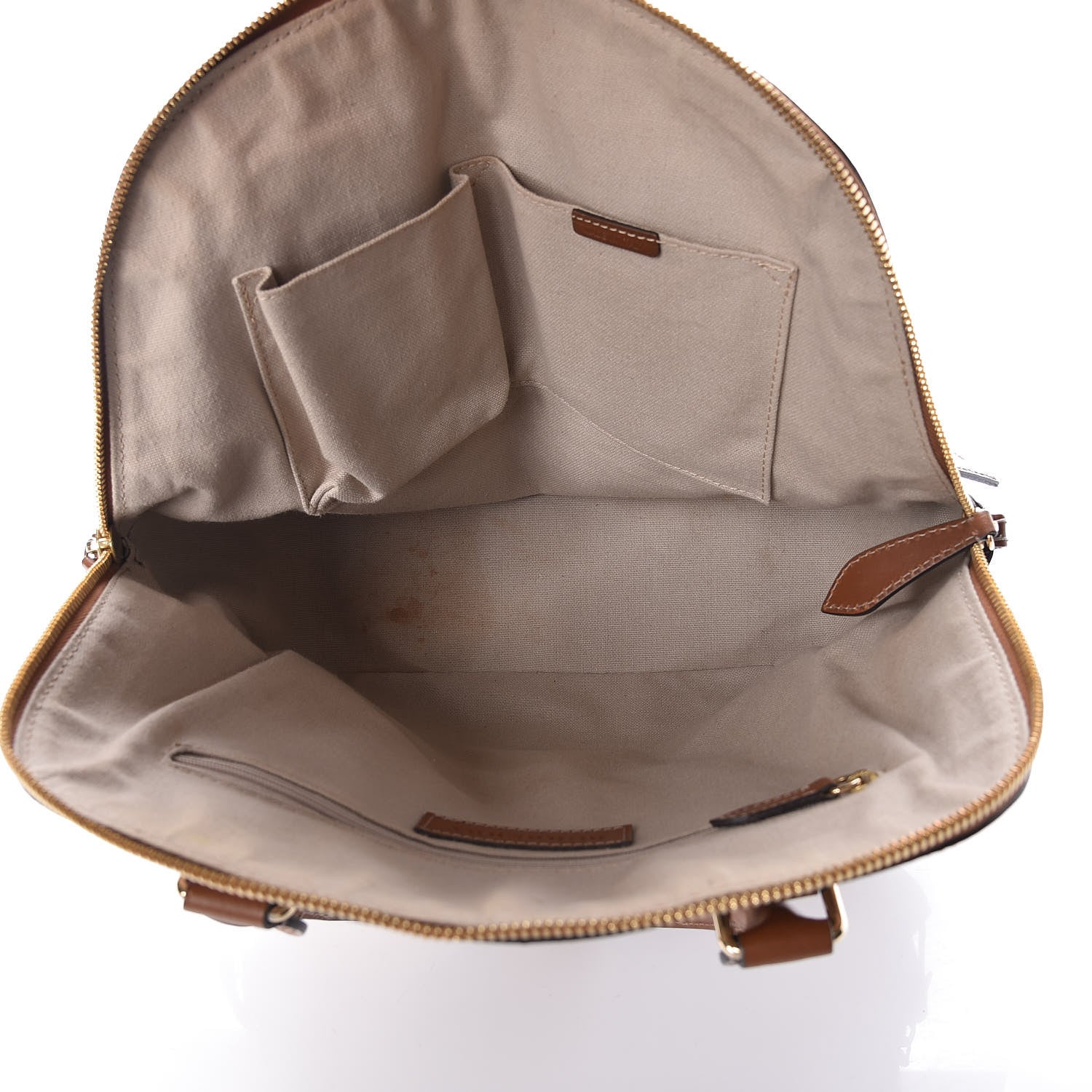 Burberry Haymarket Check Medium Orchard Bowling Bag Brown 5 of 12