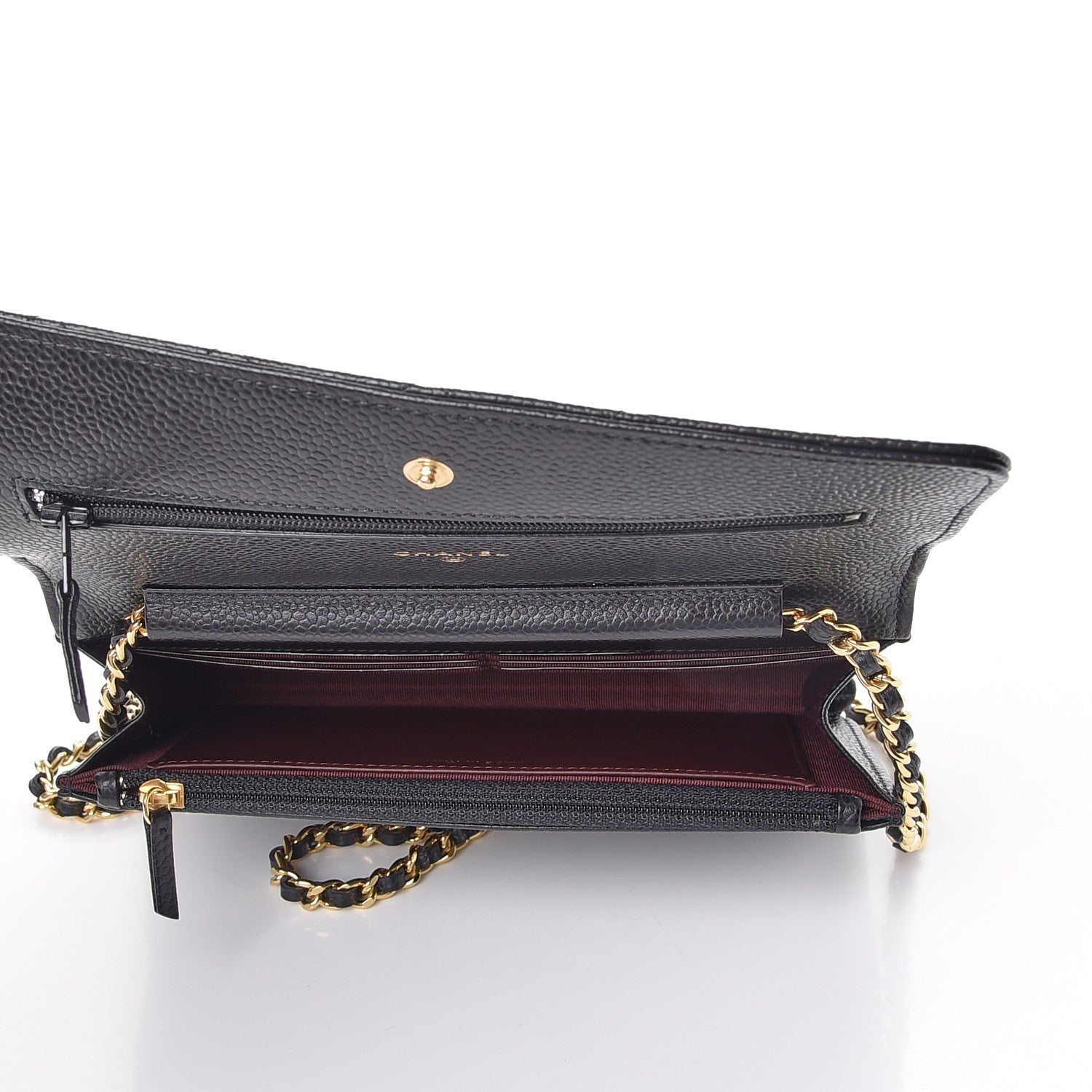 Chanel Caviar Quilted Wallet On Chain WOC Black 5 of 9