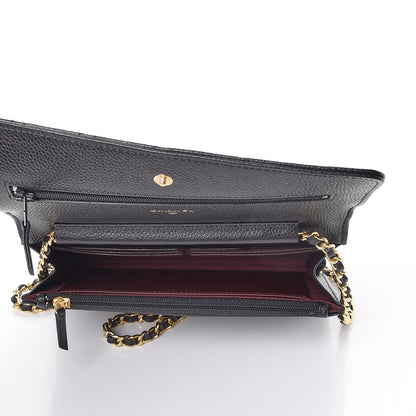 Chanel Caviar Quilted Wallet On Chain WOC Black 5 of 9