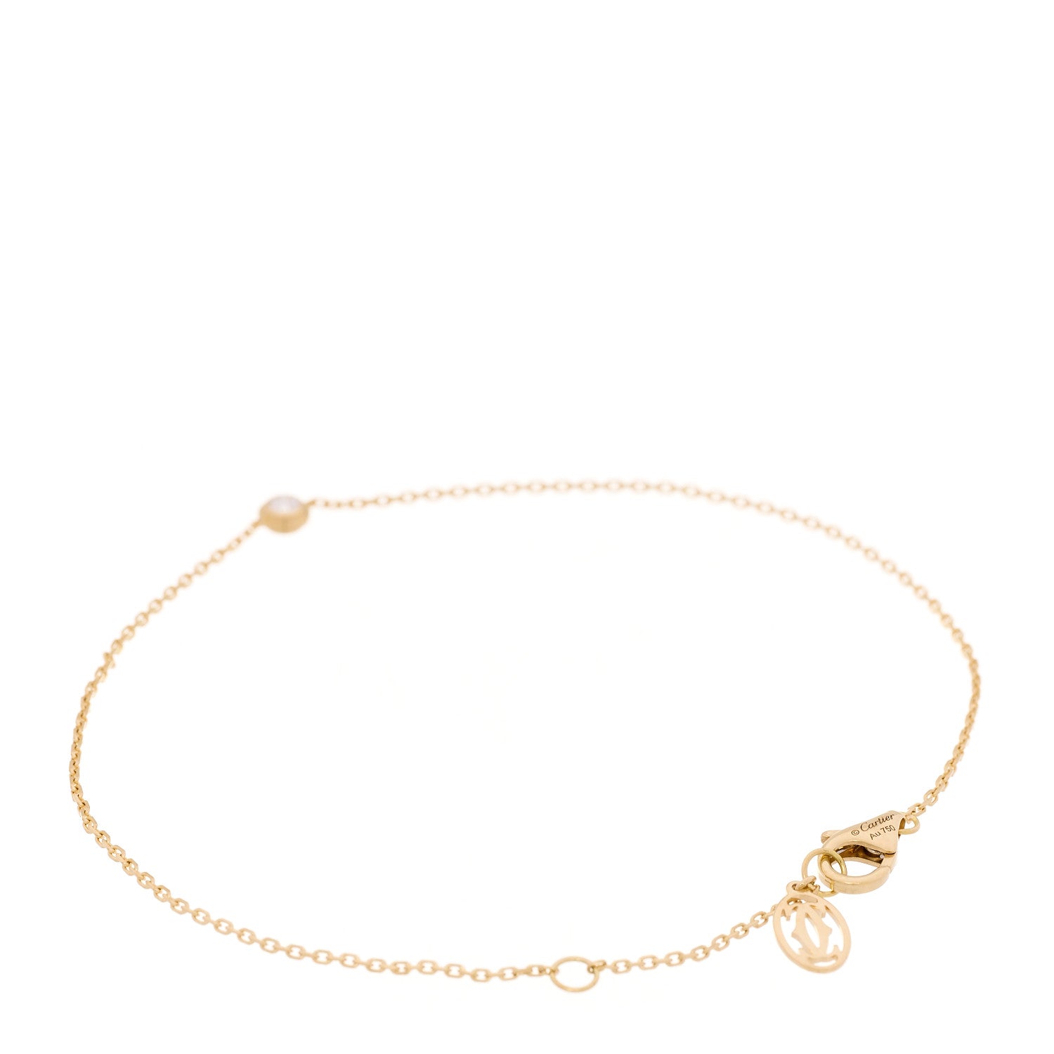 Cartier 18K Yellow Gold Diamond XS D'Amour Bracelet 3 of 6