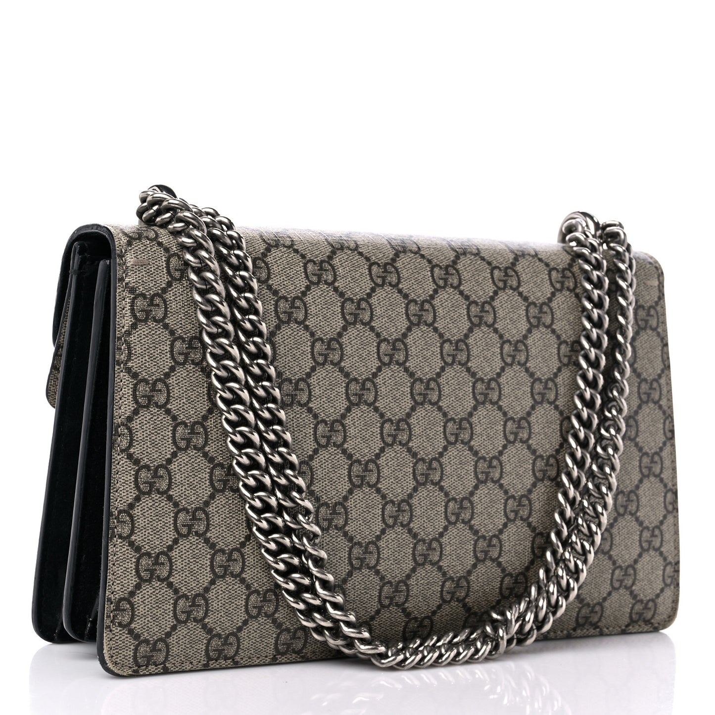 GG Supreme Monogram Small Dionysus Shoulder Bag Black