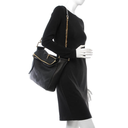 Chloe Sheepskin Vanessa Chain Shoulder Bag Black 2 of 7