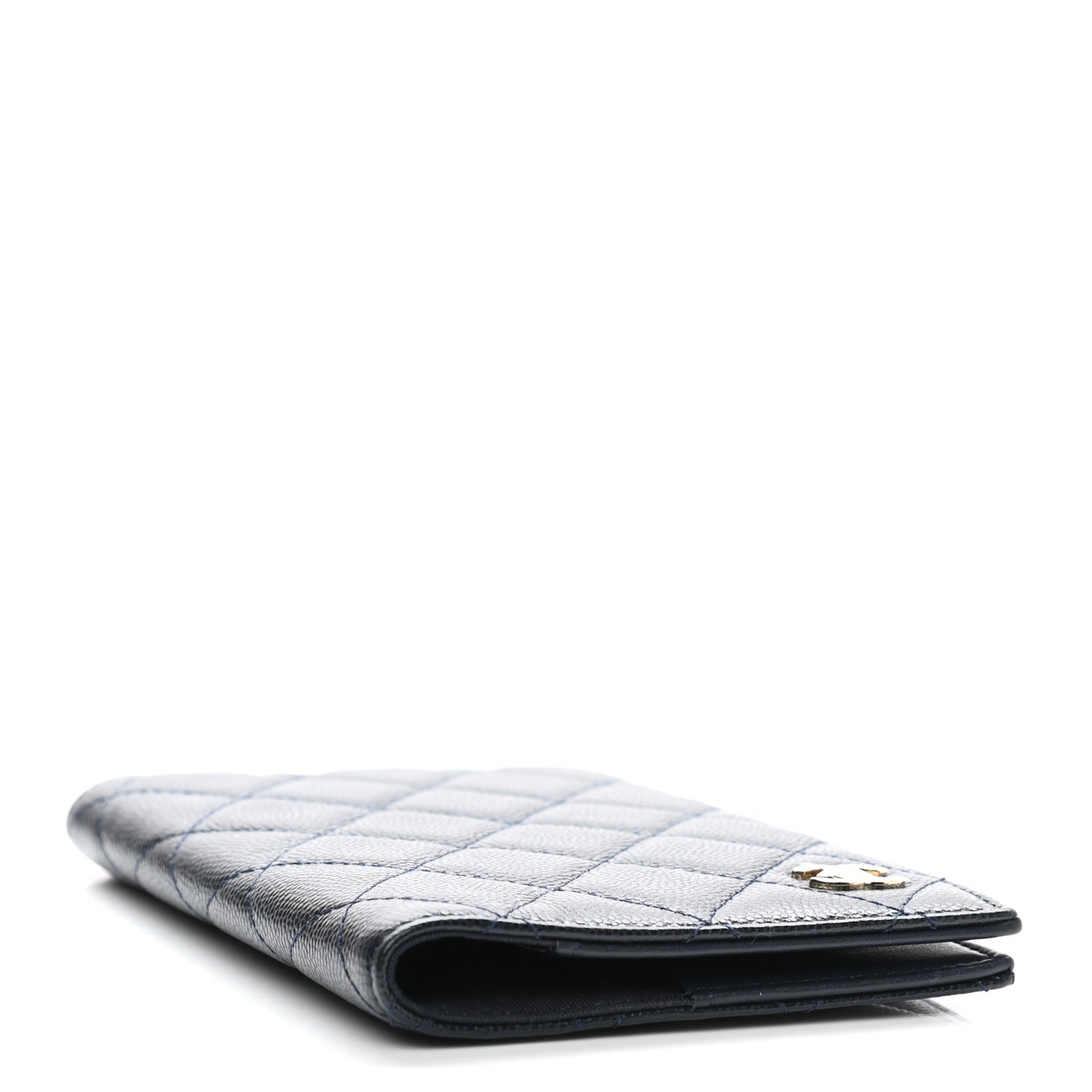 Caviar Quilted Passport Holder Black